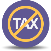 no tax icon